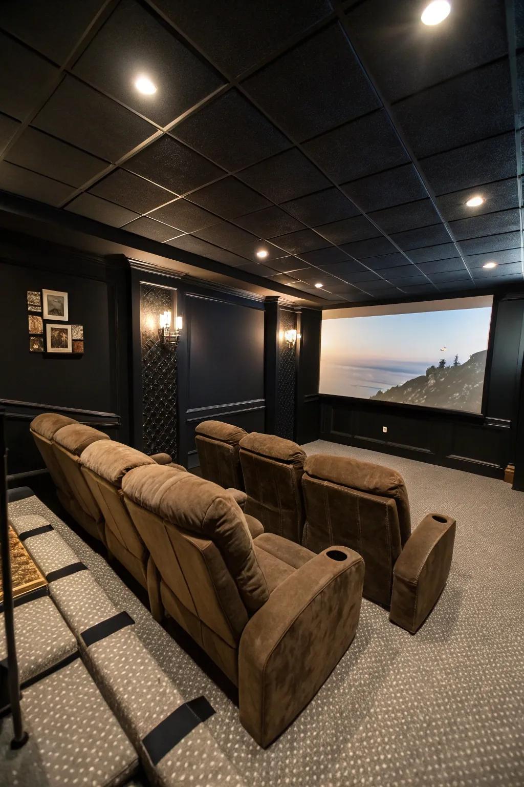 A theater room that offers a truly immersive experience.