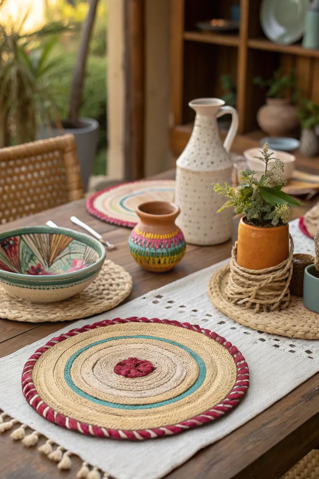 Handmade items bring a personal touch to your table.