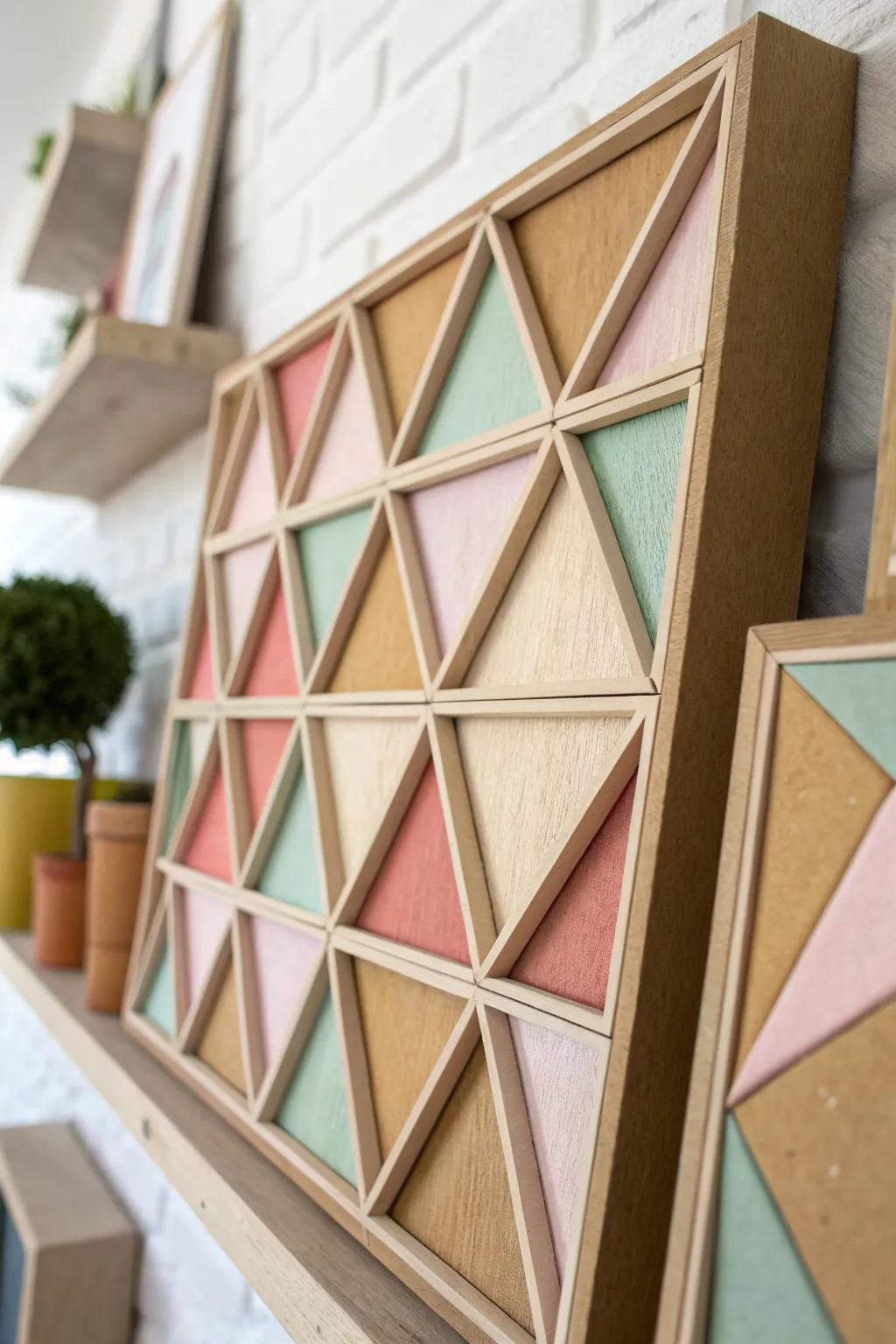 Transform your space with handcrafted cardboard art – where simplicity meets beauty.