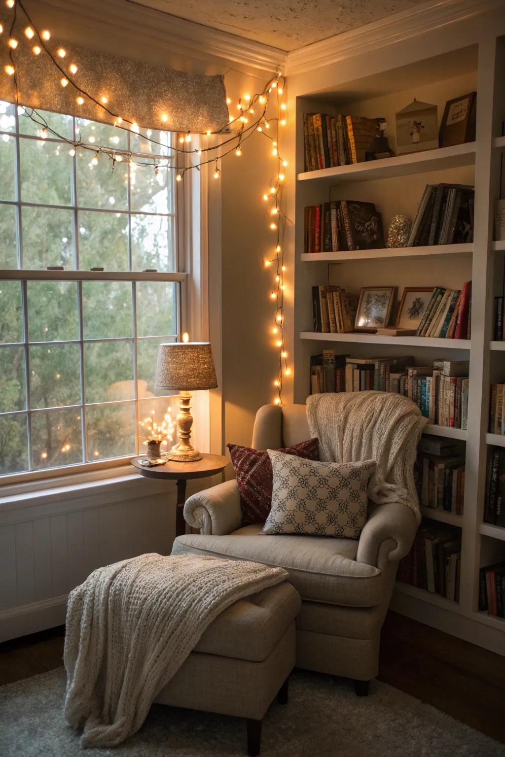 Add a touch of whimsy with fairy lights.