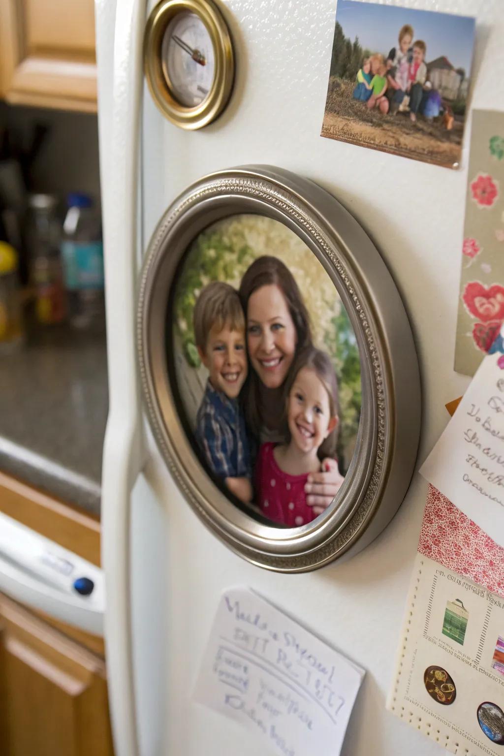 Cherish your memories with custom photo frames from candle lids.