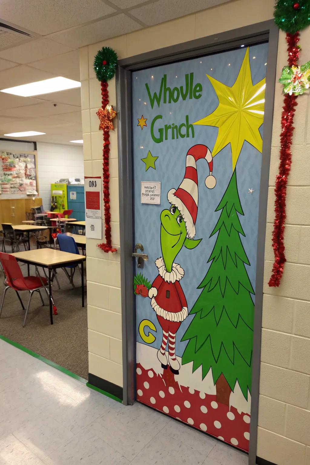 Whoville comes to life with vibrant holiday spirit.