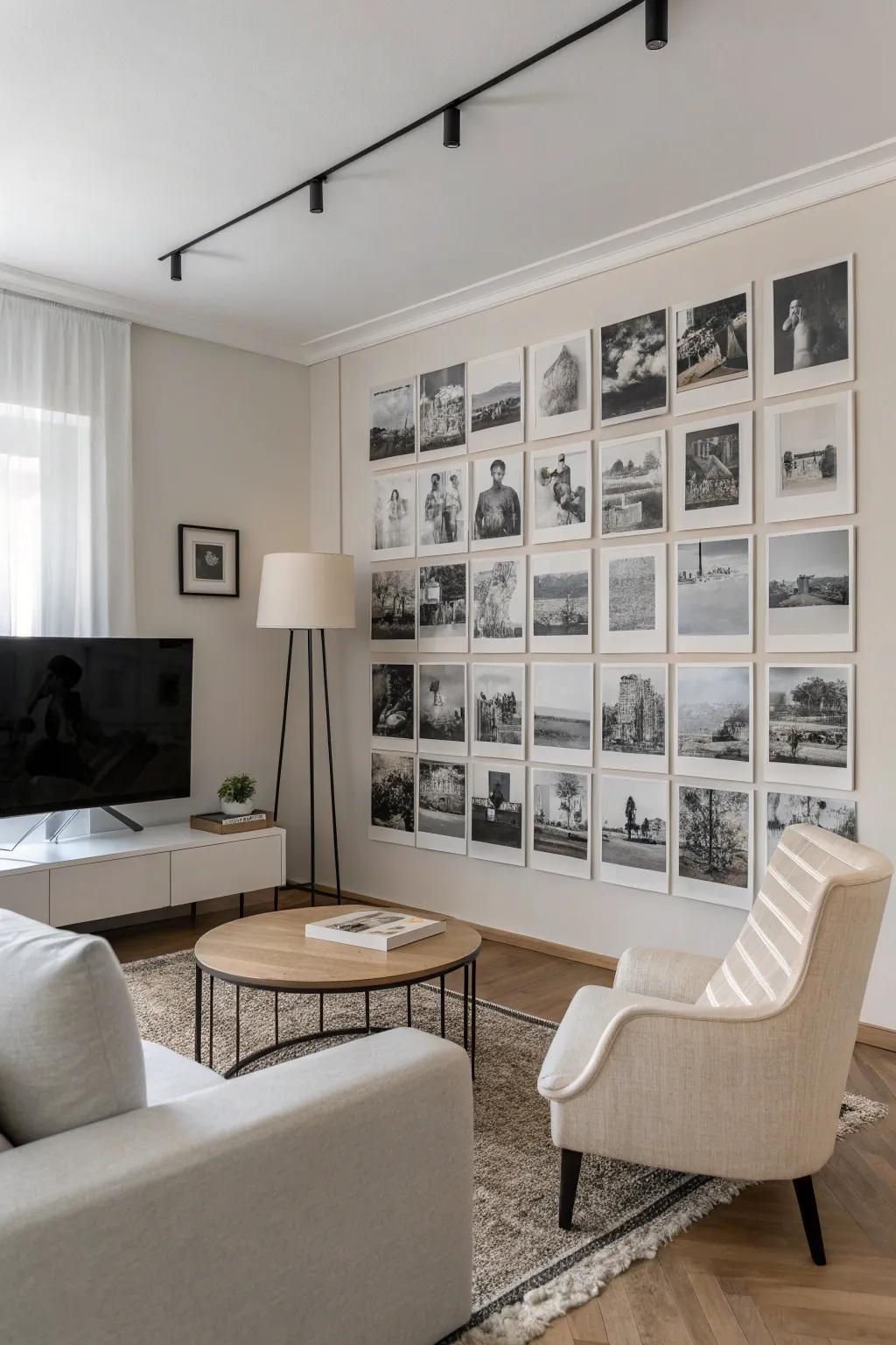 Monochrome photos bring a timeless elegance to your decor.