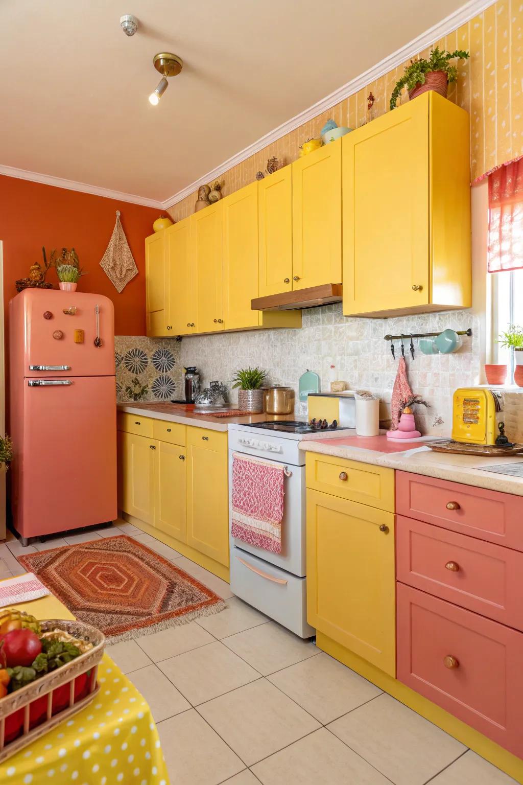 A bright and cheerful kitchen full of energy.