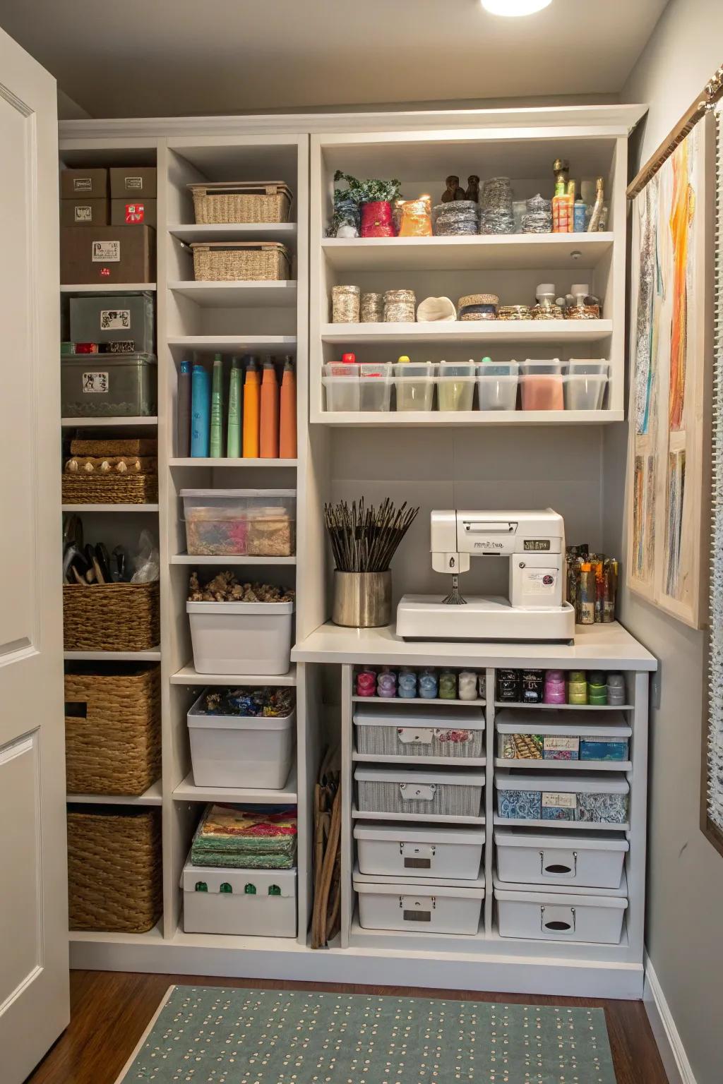 Organizing by activity keeps your closet functional and efficient.