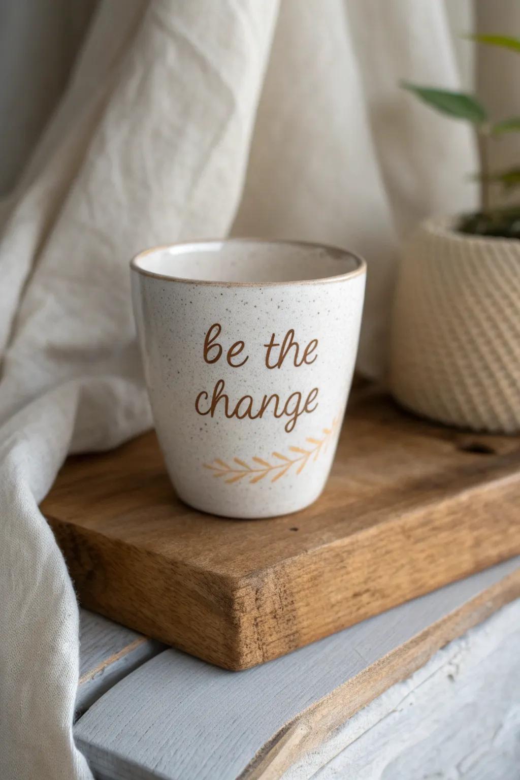 Start your day with inspiration—sip from a cup that speaks to your soul.