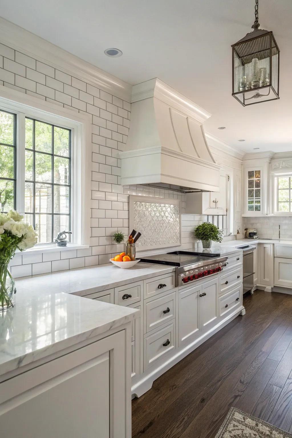 Subway tiles bring a classic charm to any kitchen.