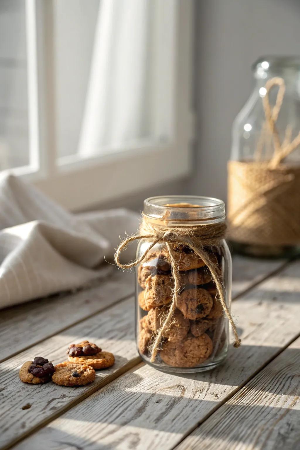 Crafted with love: A mason jar filled with sweet surprises for your best friend.