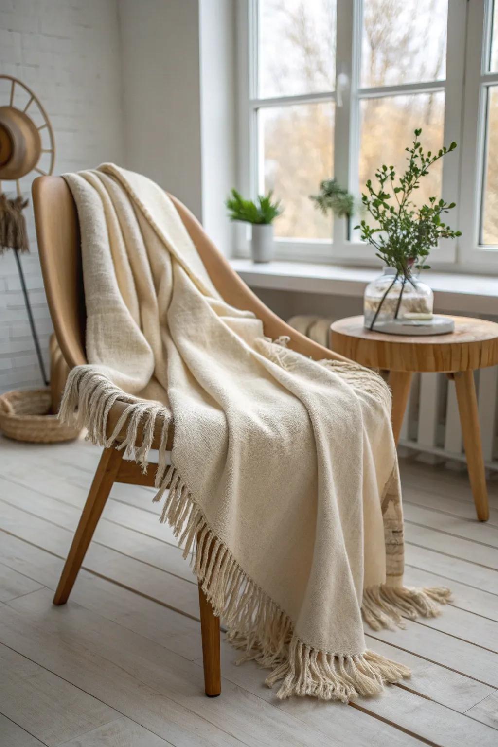 Wrap yourself in the warmth of simplicity with this no-sew fleece blanket—perfect for a cozy, last-minute Christmas gift.