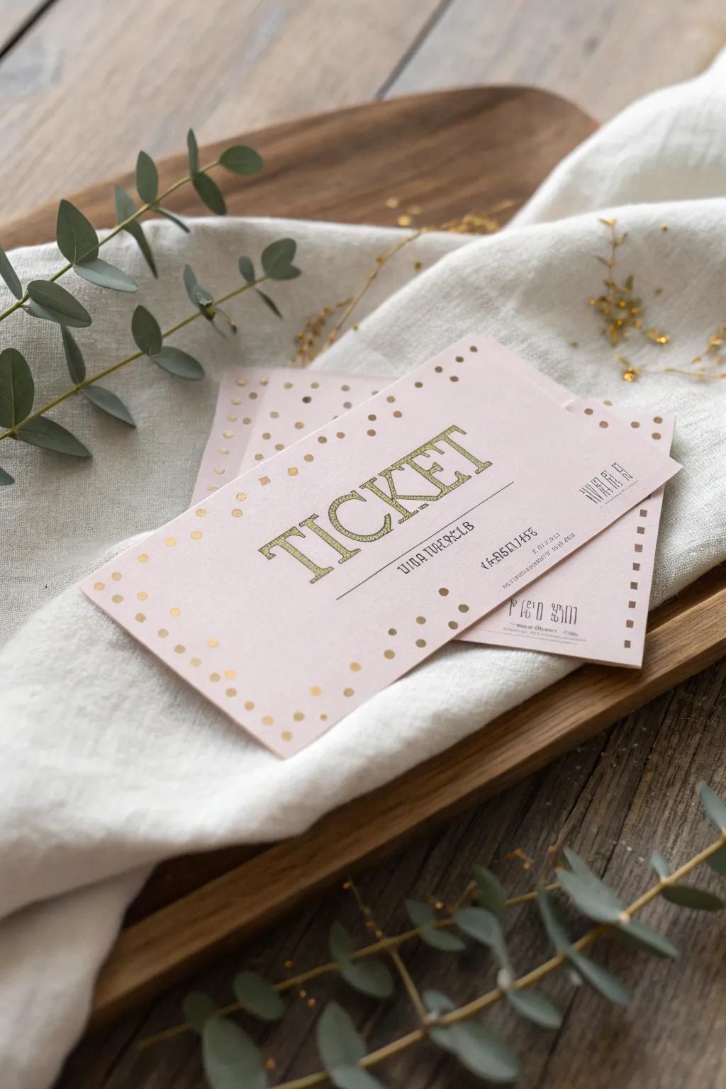 Craft anticipation with beautifully handmade movie tickets for your DIY movie night.
