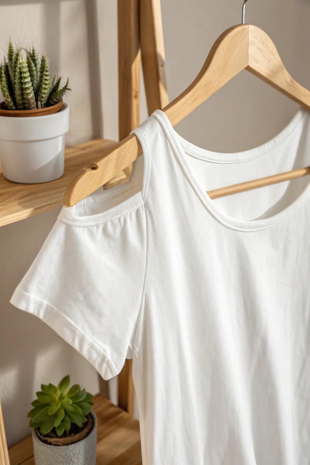 Embrace the edge with a chic asymmetrical neckline—where craftsmanship meets style.