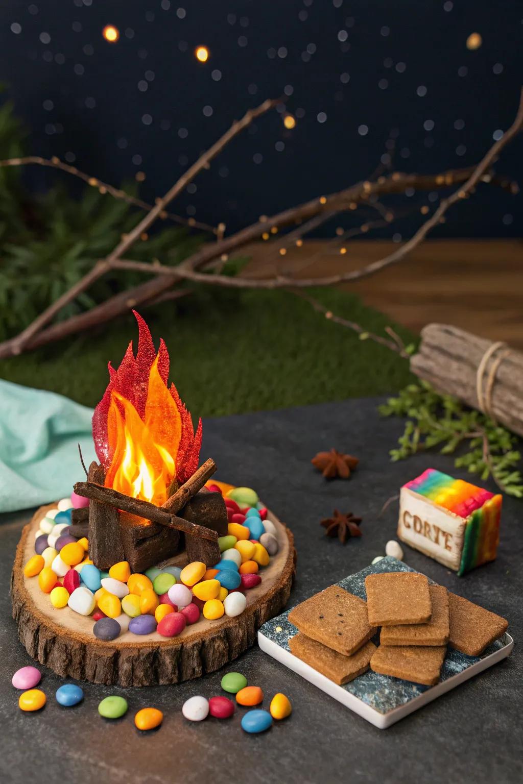 Share some s’more love with this delightful art project.