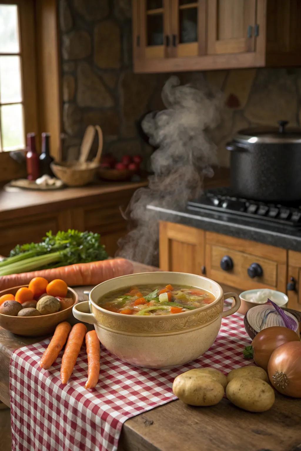 Warm up with a hearty bowl of fall soup.