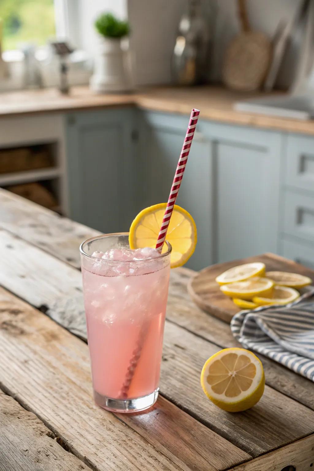 Sip into summer with this delightful Piggy Pink Lemonade!
