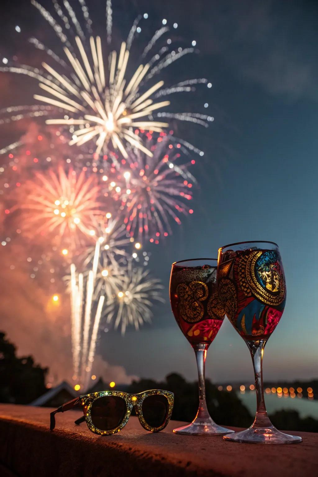 See the magic: Firework glasses for a dazzling experience