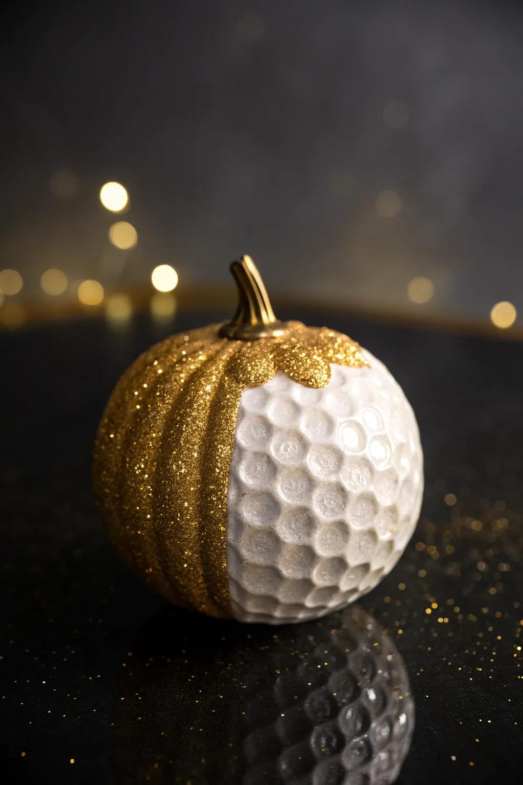 Elevate your autumn decor with a touch of glittery sophistication.