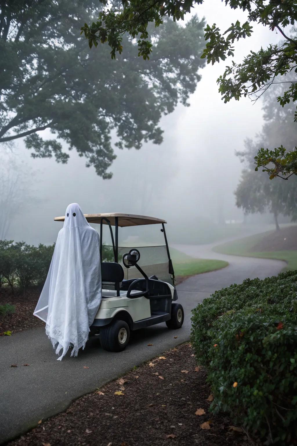 A ghostly presence on the move with this cart design.