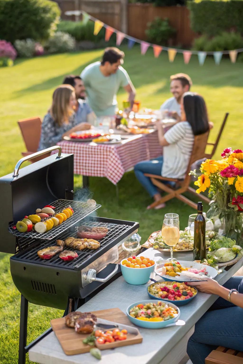 A family BBQ is a timeless way to celebrate your graduate's achievements.