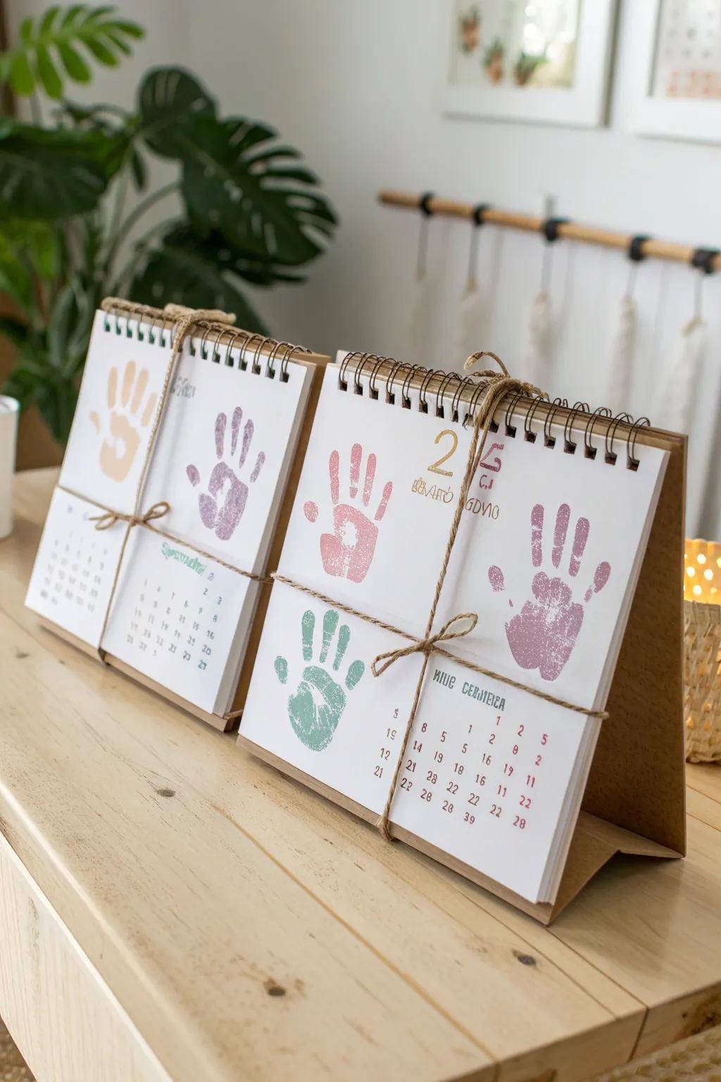 Capture the beauty of growth with this charming DIY Handprint Calendar – a perfect blend of creativity and keepsake.