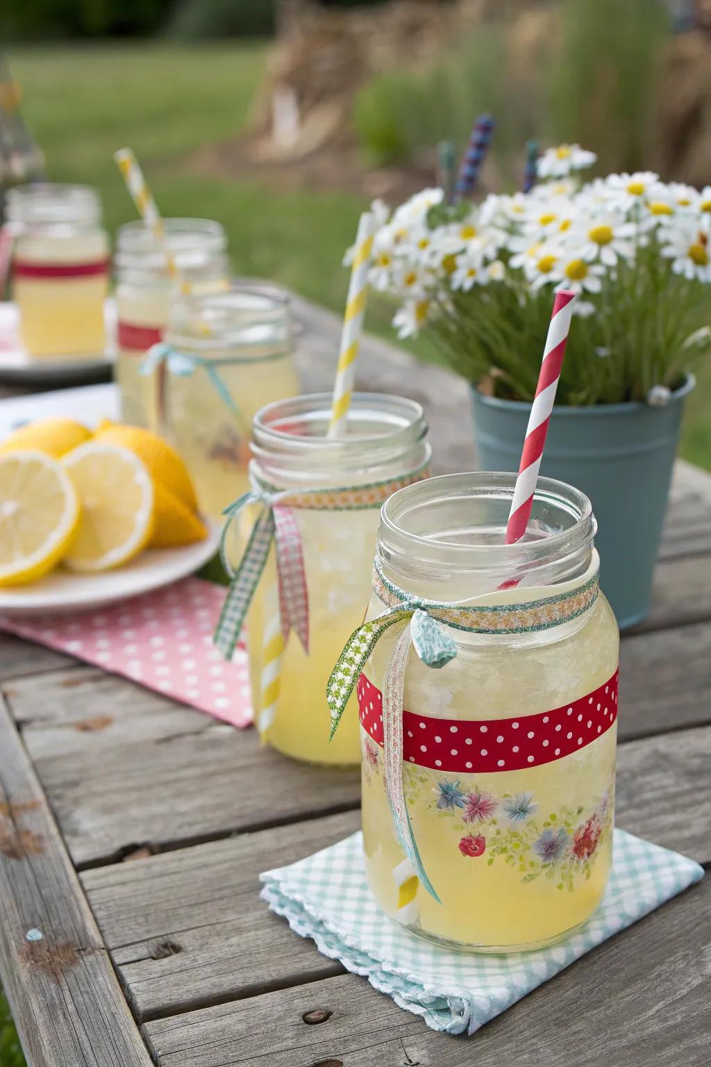 Mason jars make versatile and charming favors.