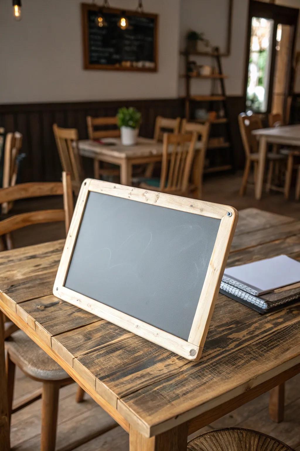 Chalkboard borders add a classic touch to your board.