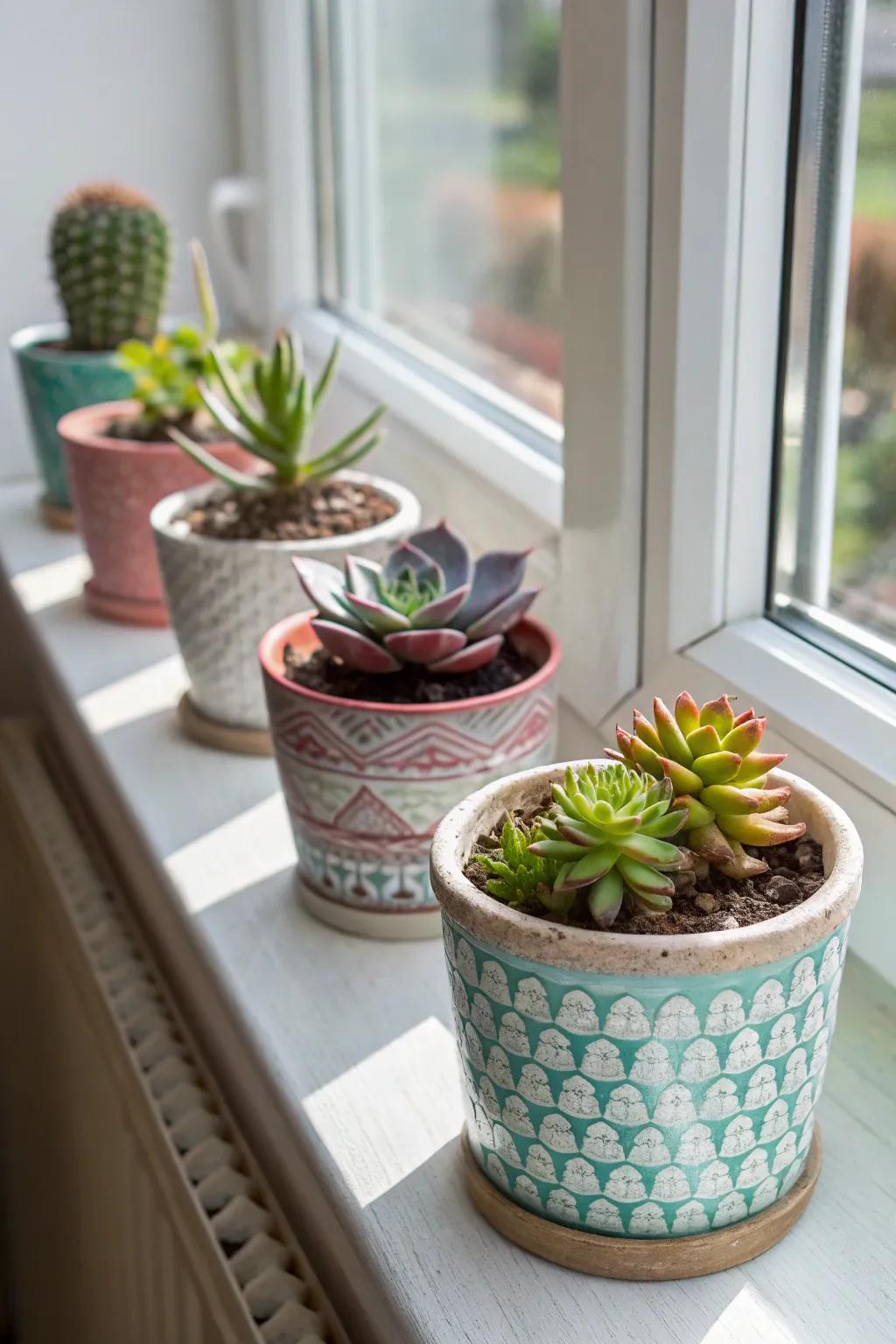 A succulent garden kit to add greenery to any space.