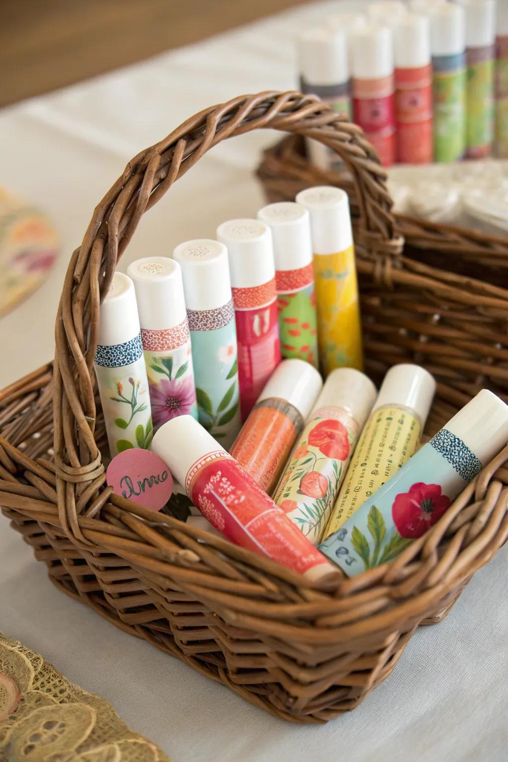 Ensure your guests leave with soft smiles, thanks to custom lip balm favors.