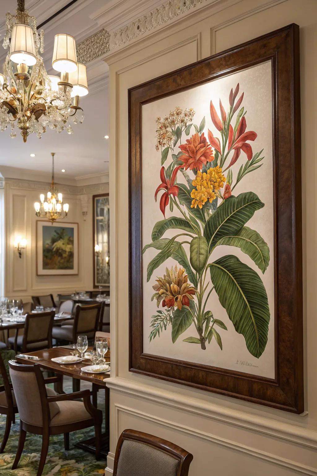 Bring elegance to your decor with botanical prints.