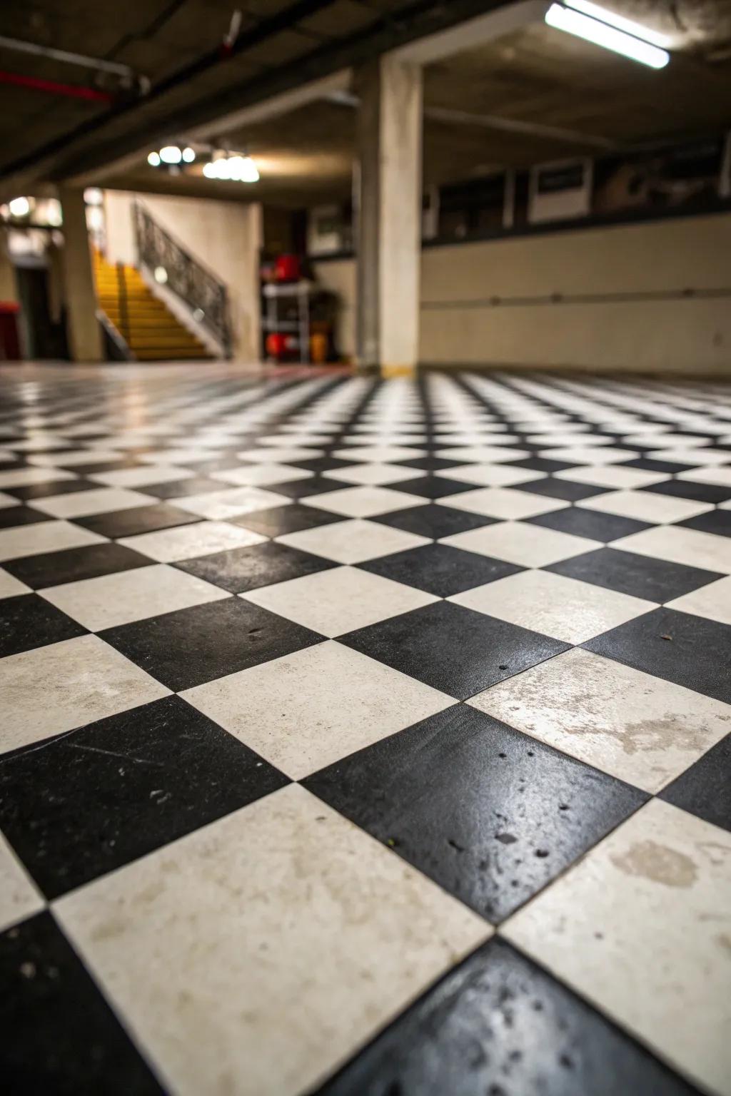 Checkerboard patterns offer a timeless and sophisticated look.