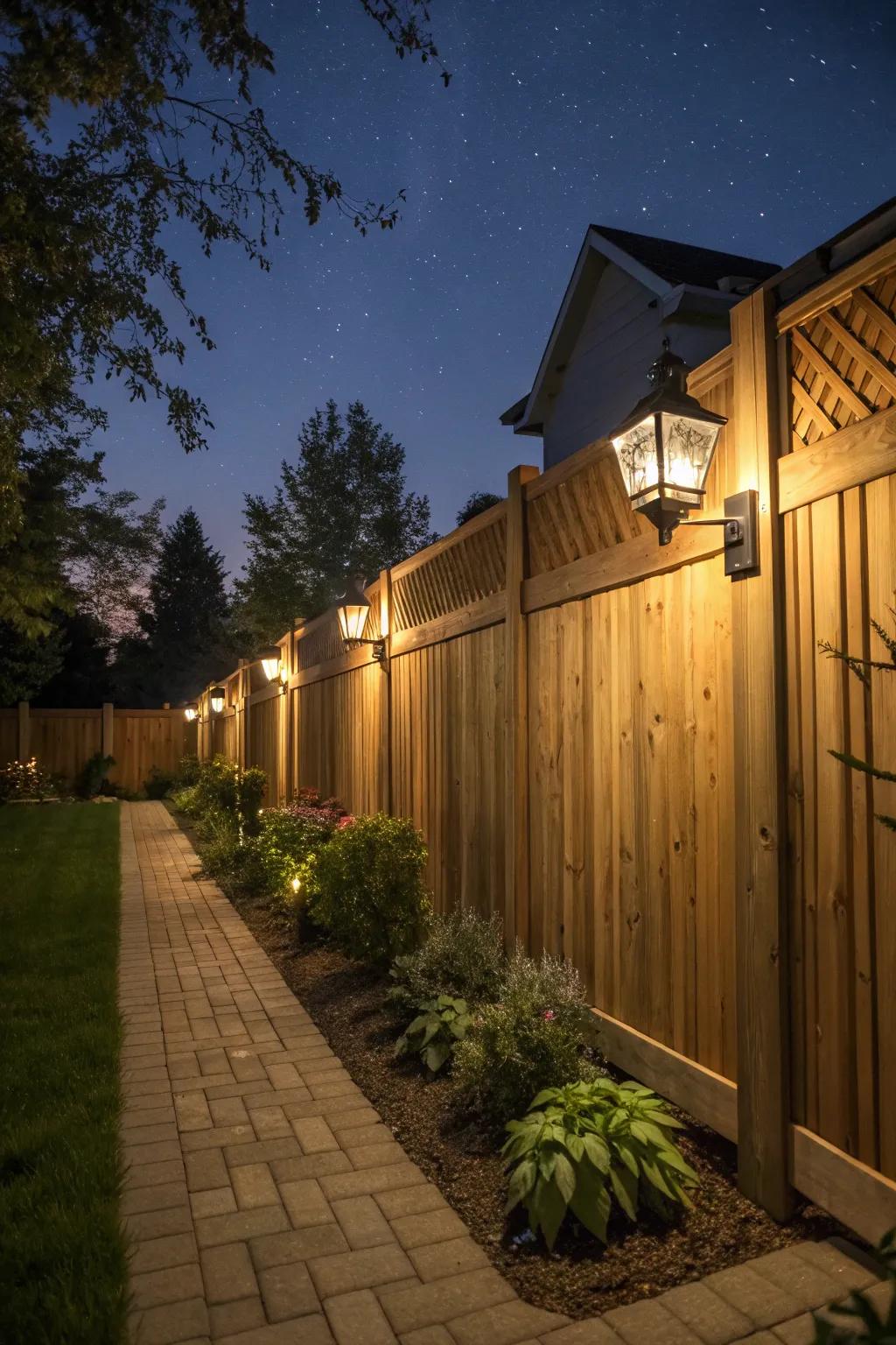 Enhance your home's exterior with wall-mounted solar lights.