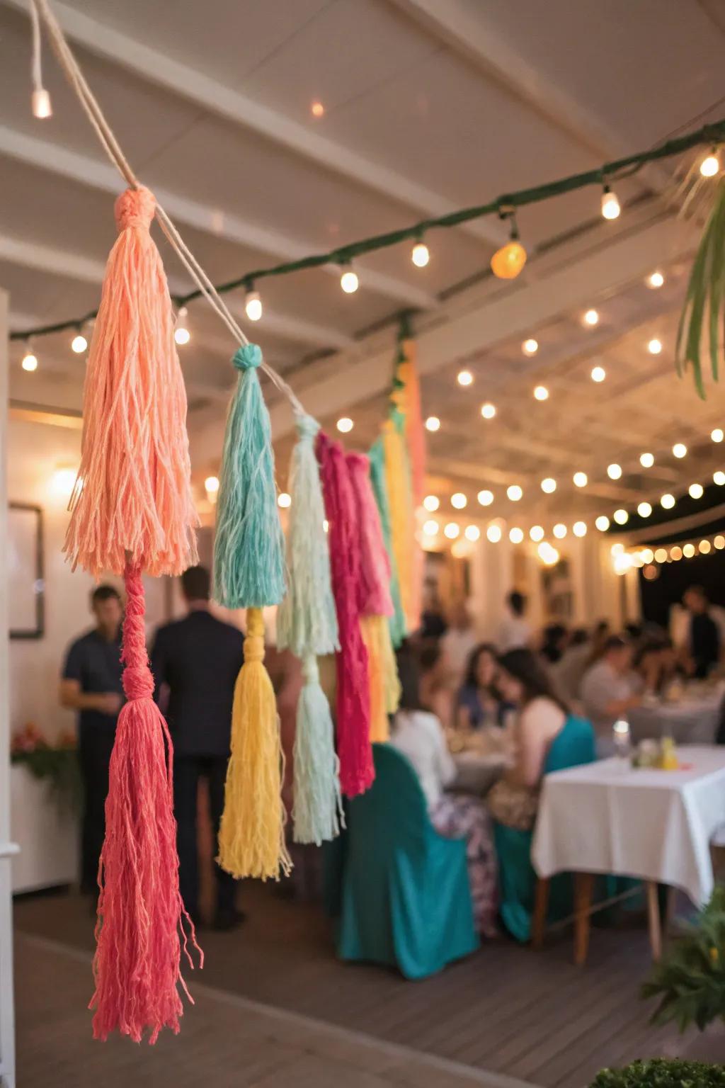 Brighten your space with vibrant DIY tassel garlands.