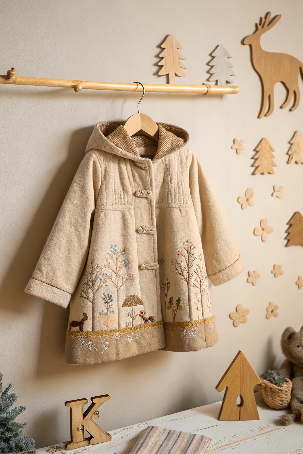 Unleash imagination with our handcrafted story coat – where every thread tells a tale.