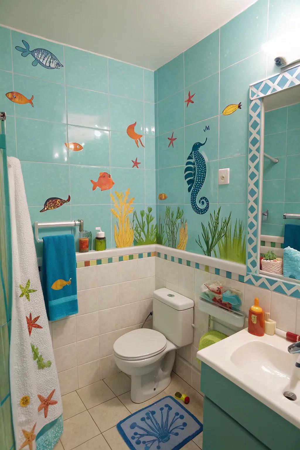 Whimsical themes transform bath time into an imaginative adventure.