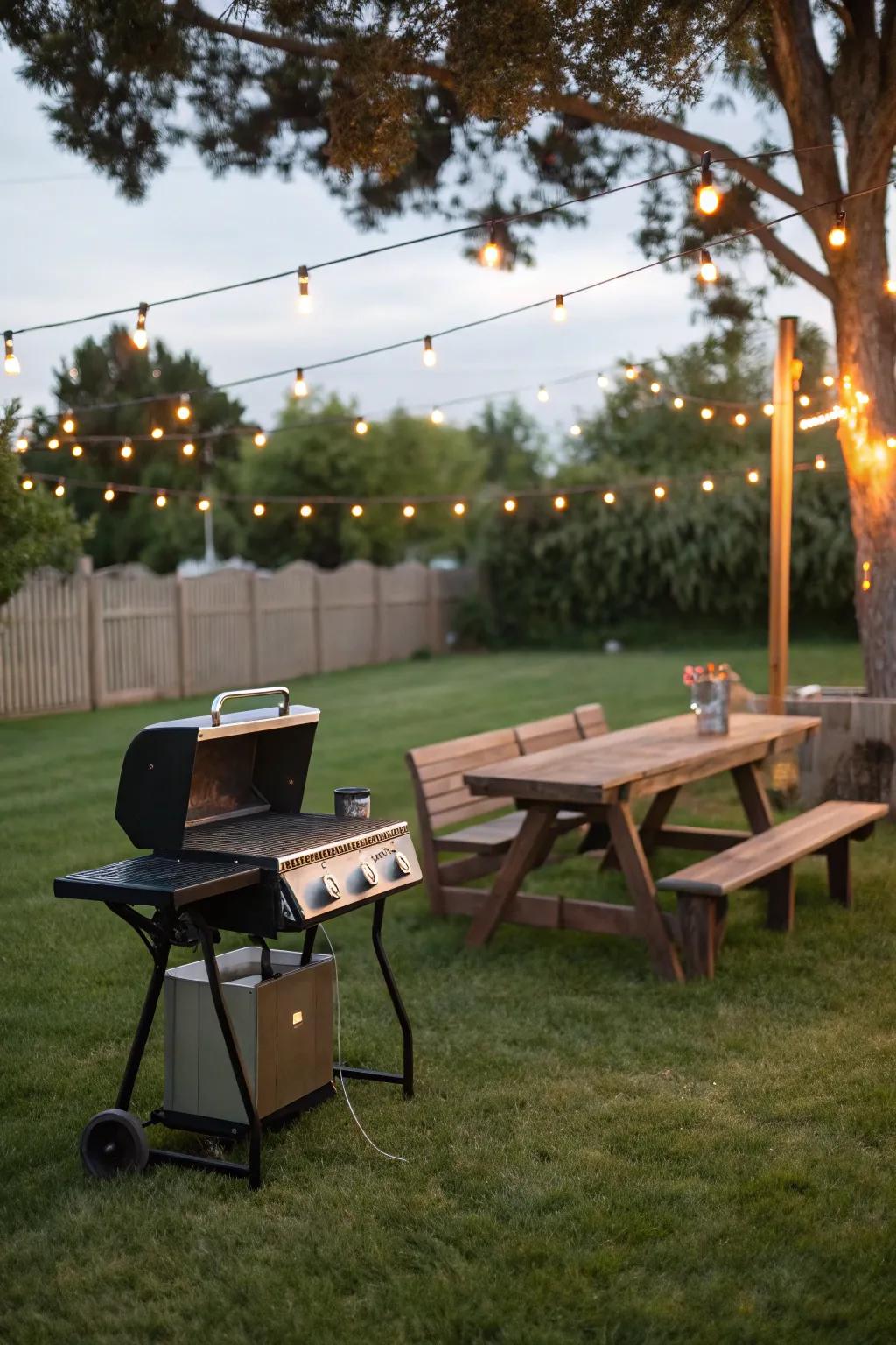 Enjoy a laid-back BBQ party under the stars