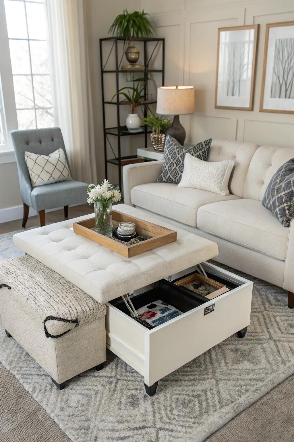 Smart furniture choices make the most of any space.