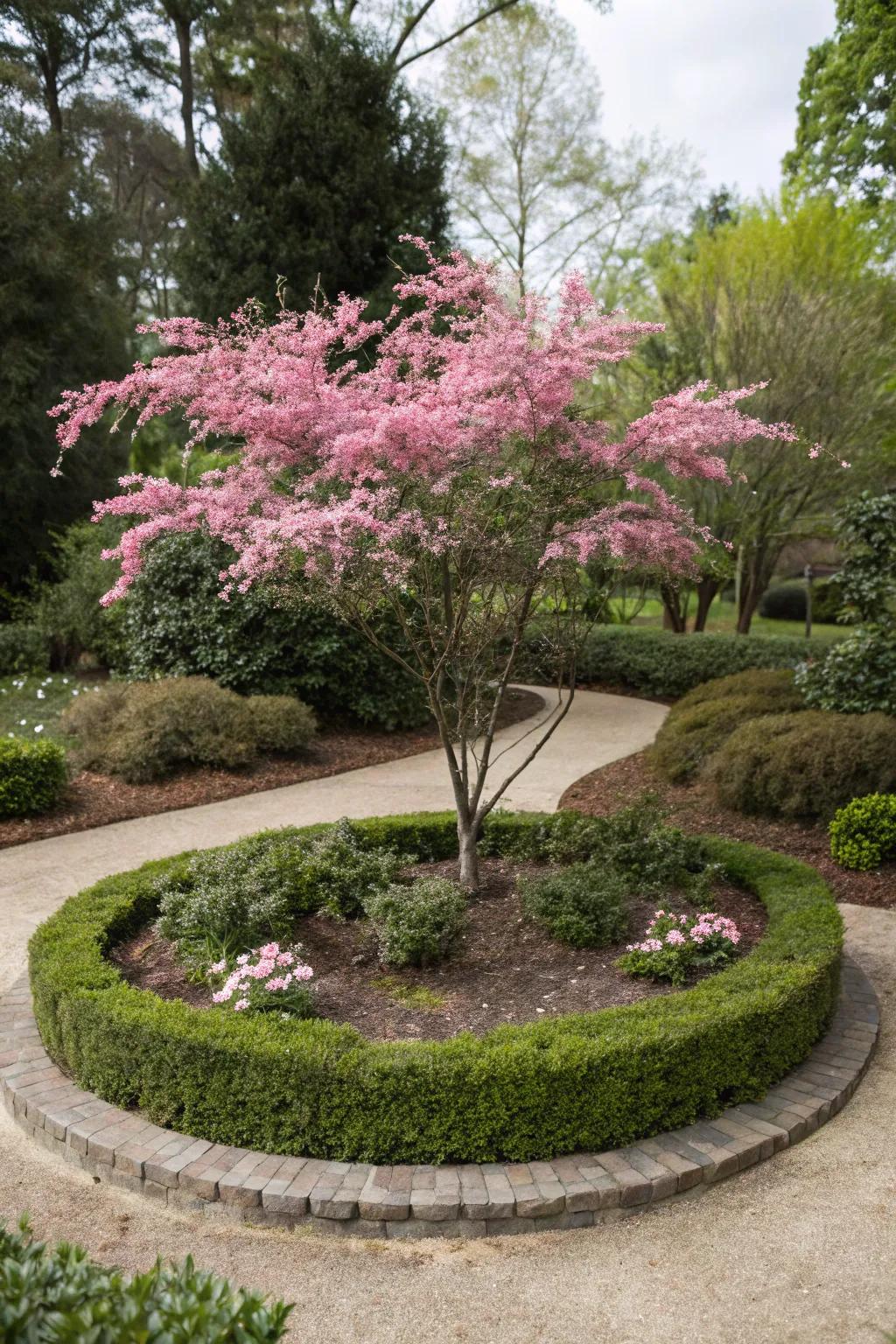 Create a stunning garden focal point with loropetalum.