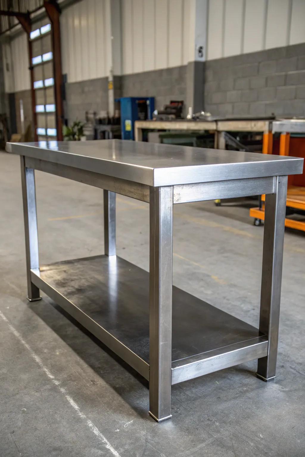 Elevate your workspace with a modern industrial masterpiece.