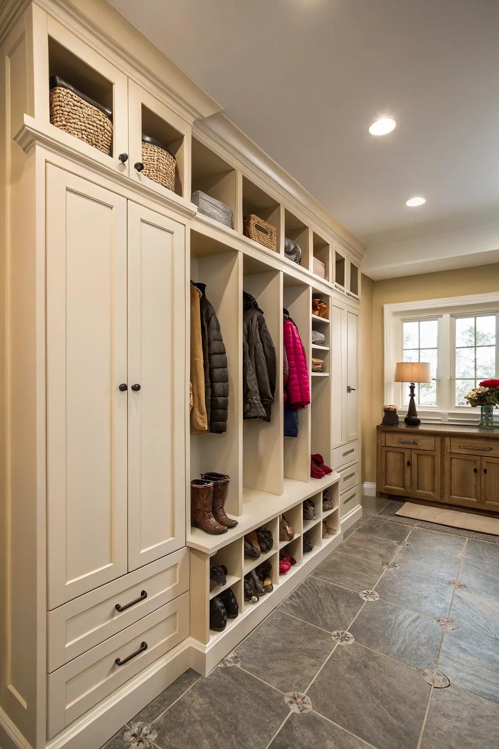 Utilizing vertical space can enhance storage without cluttering the floor.