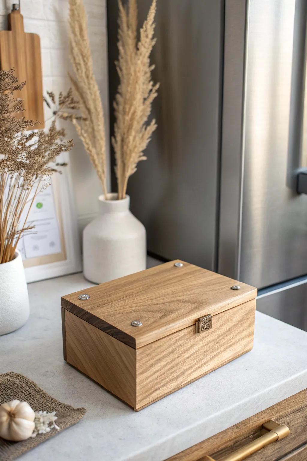 Elevate your organization game with this magnetic note box — where Scandinavian simplicity meets boho charm.