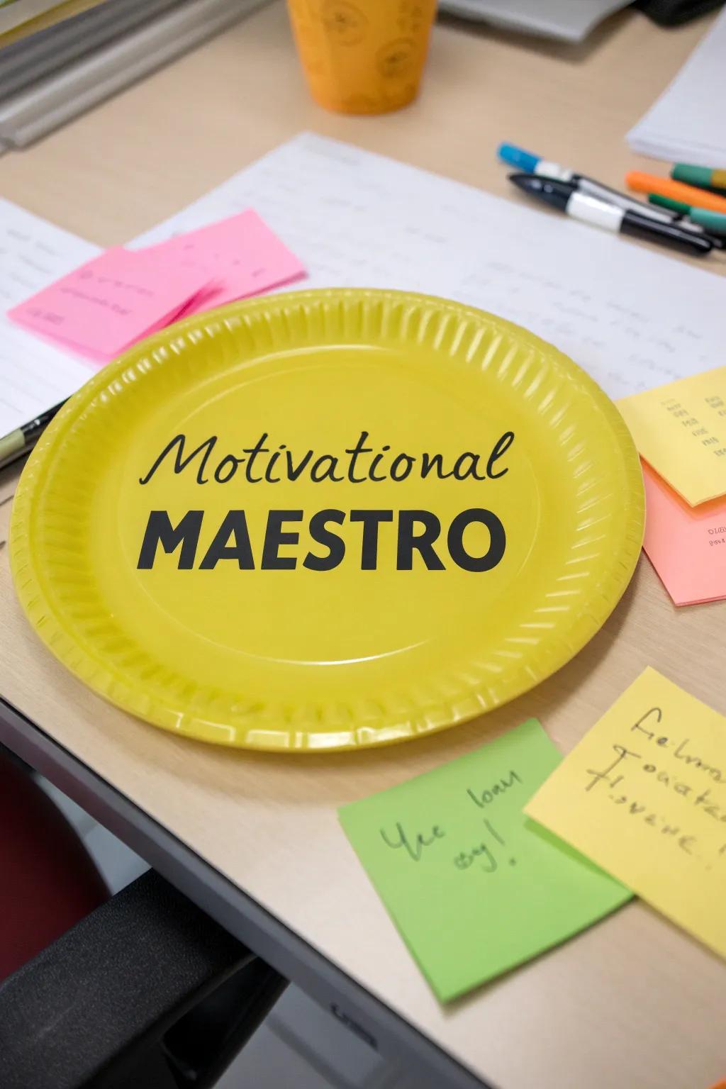 Honor the motivator with a Motivational Maestro award