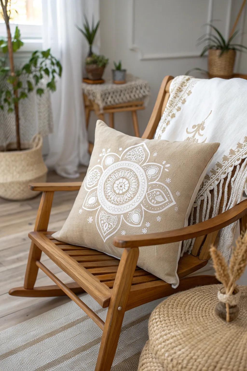 Elevate your space with the rustic charm of a handcrafted burlap pillow, where simplicity meets elegance.