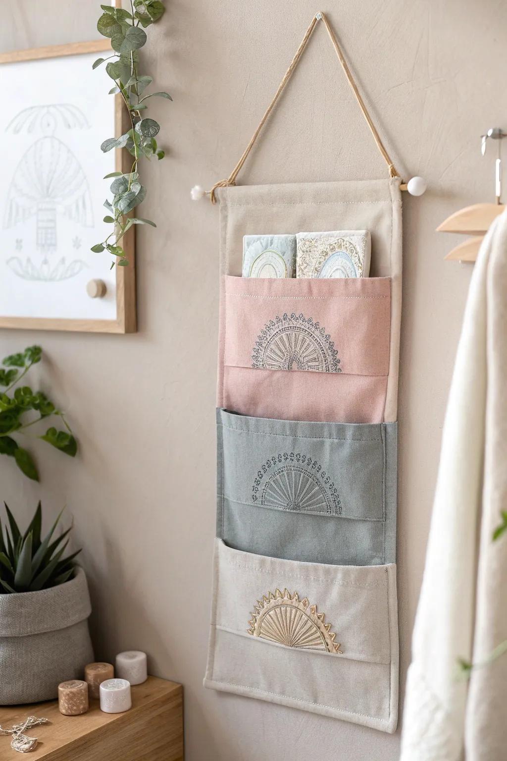 Elevate your wall with pocket art that combines style and utility in a minimalist design.