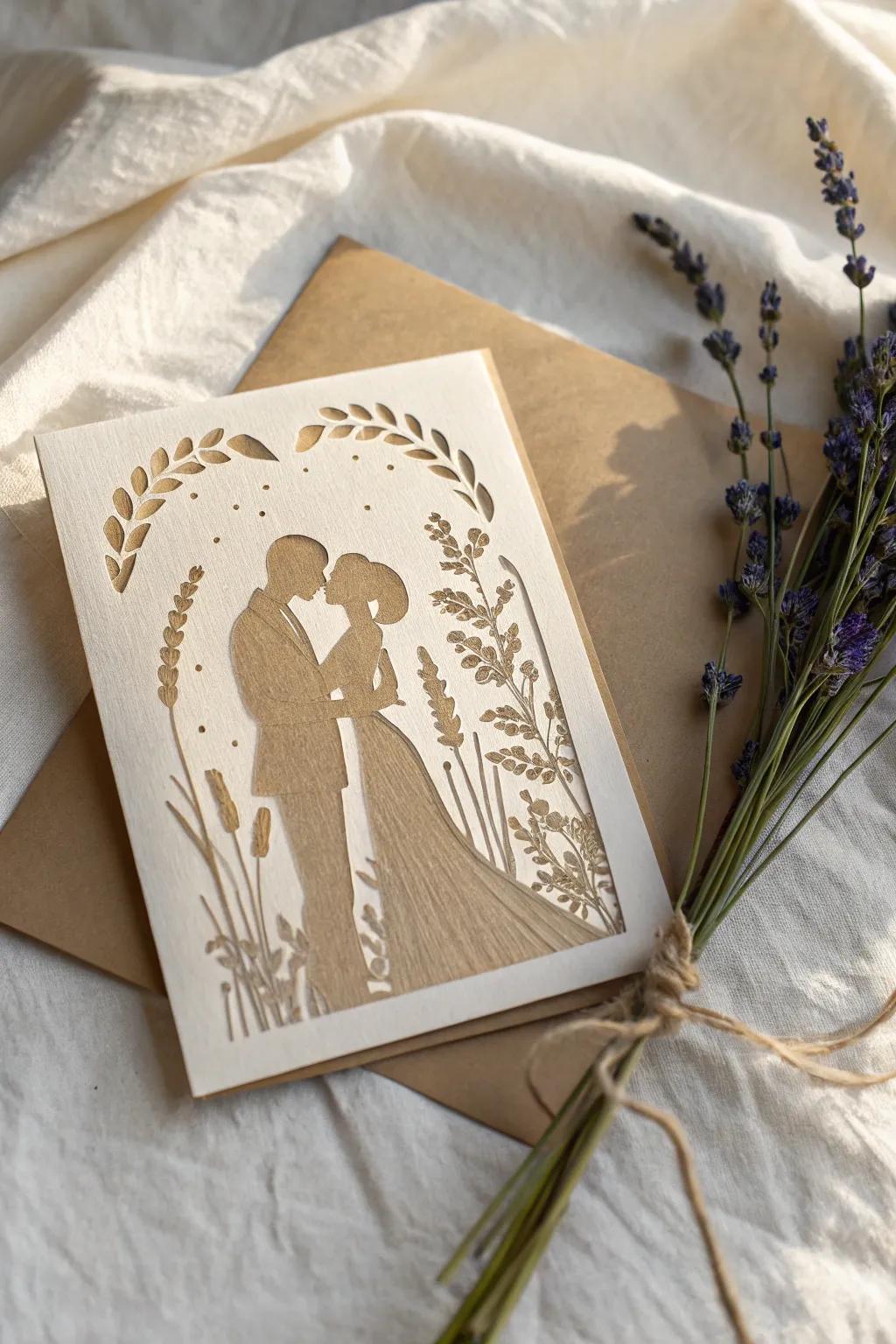 thumbnail image 2 of Personalzed Wooden Card For Mom , Brthday Card For Mother, Laser... 2 of 11