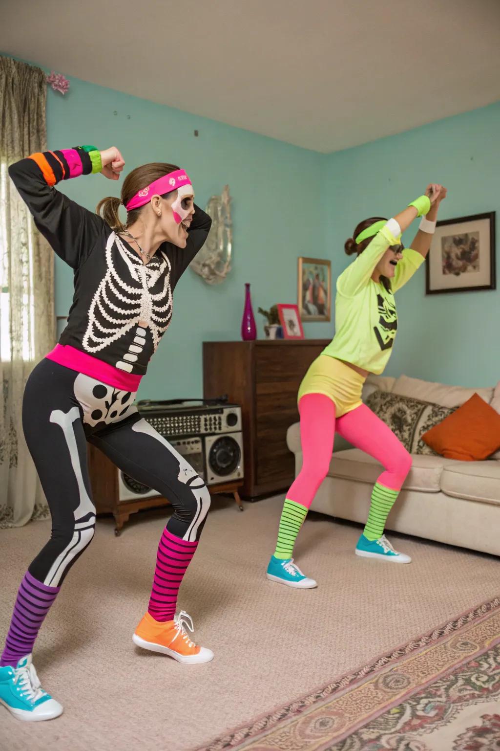 Skeletons Getting Fit with Jazzercise