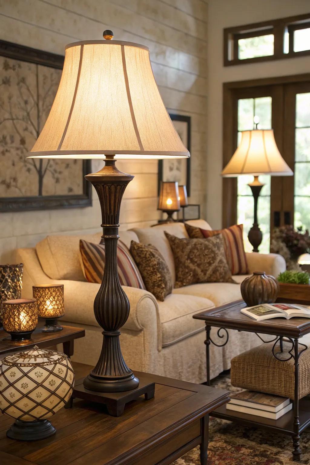 Layered lighting adds depth and warmth to any room.