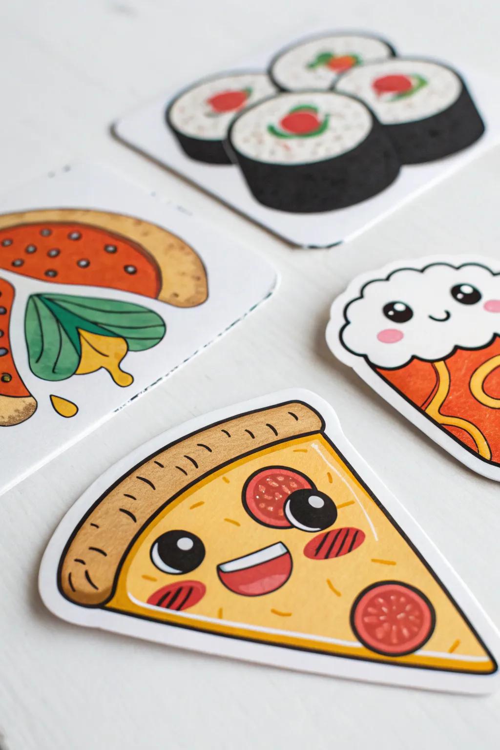 Playful foodie stickers to liven up your kitchen.