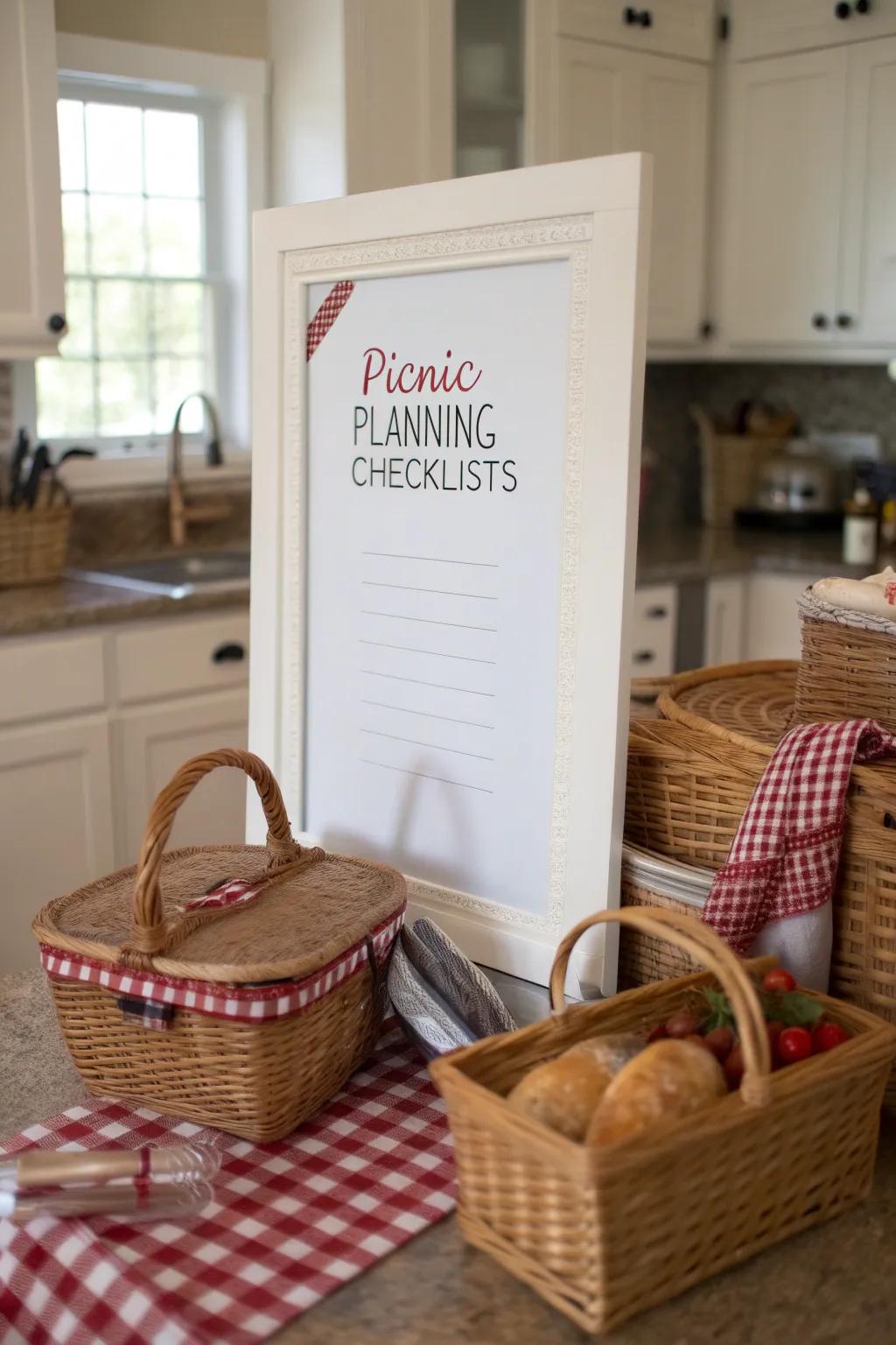 Plan perfect picnics with ease using a dedicated board.