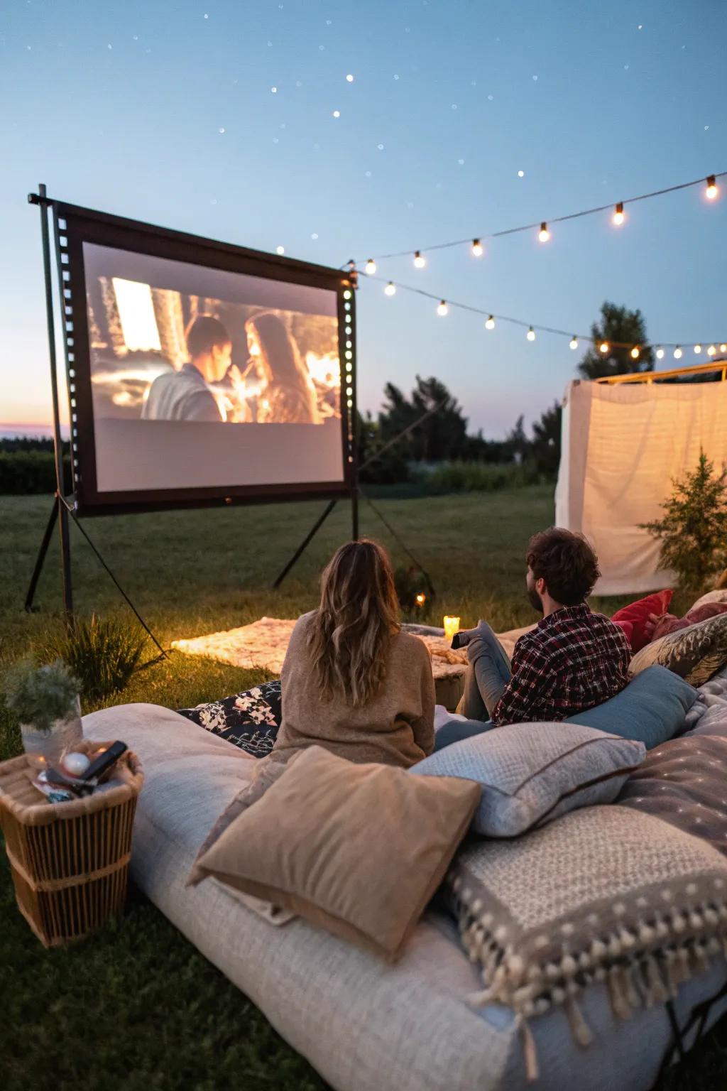 Enjoy a movie under the stars with your friends and family.