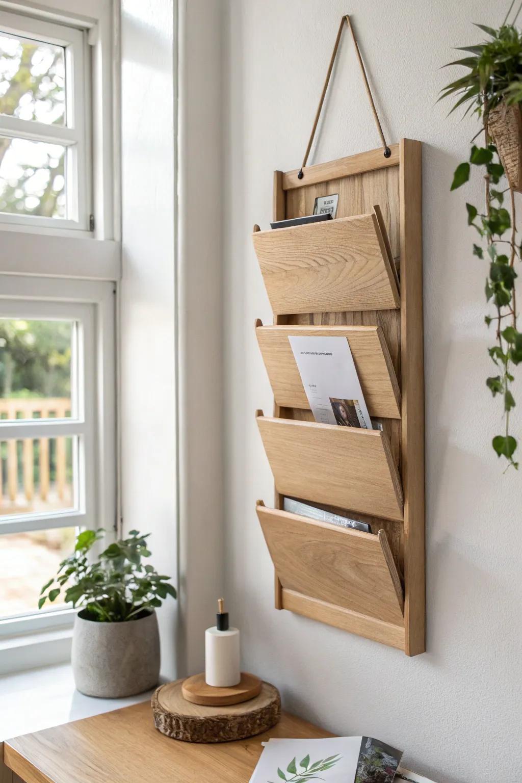 Elevate your classroom with a chic, space-saving wall organizer—where style meets functionality in Scandinavian design.