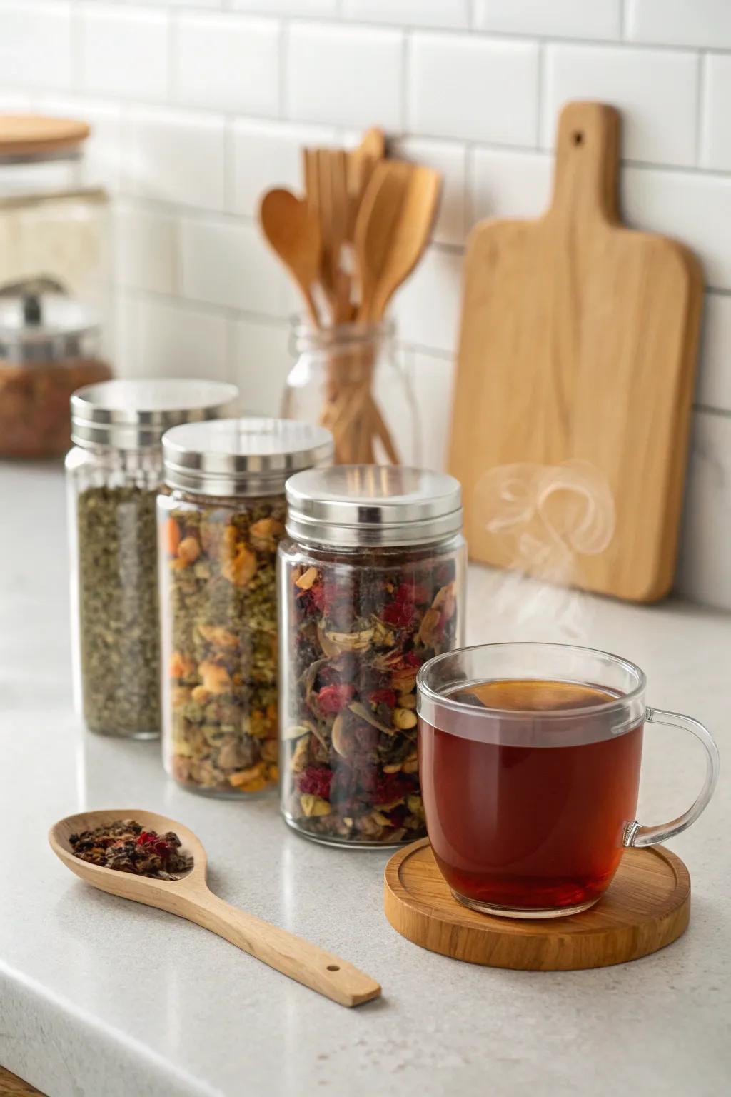 Warm their heart with a custom tea blend.